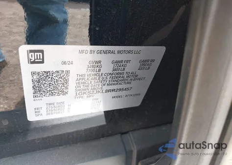 2024 GMC Yukon Xl 4Wd Denali z USA, uszkodzony, nr VIN 1GKS2JKL8RR295457